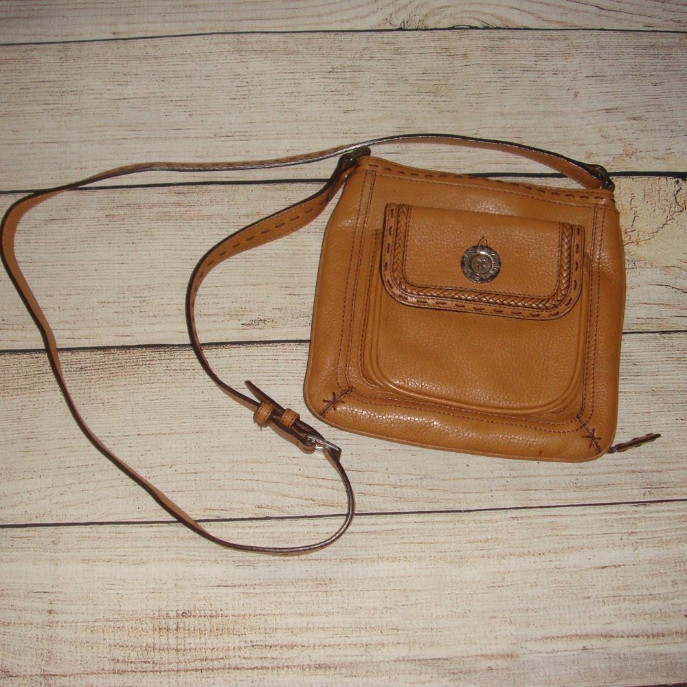 Brighton Leather Organizer Crossbody Bag